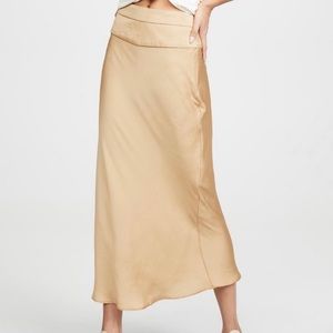 Free people satin skirt
